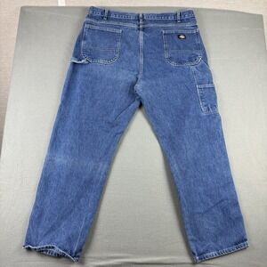 Dickies Relaxed Fit Denim Carpenter Jeans Utility Workwear 1993SNB Mens 42x32